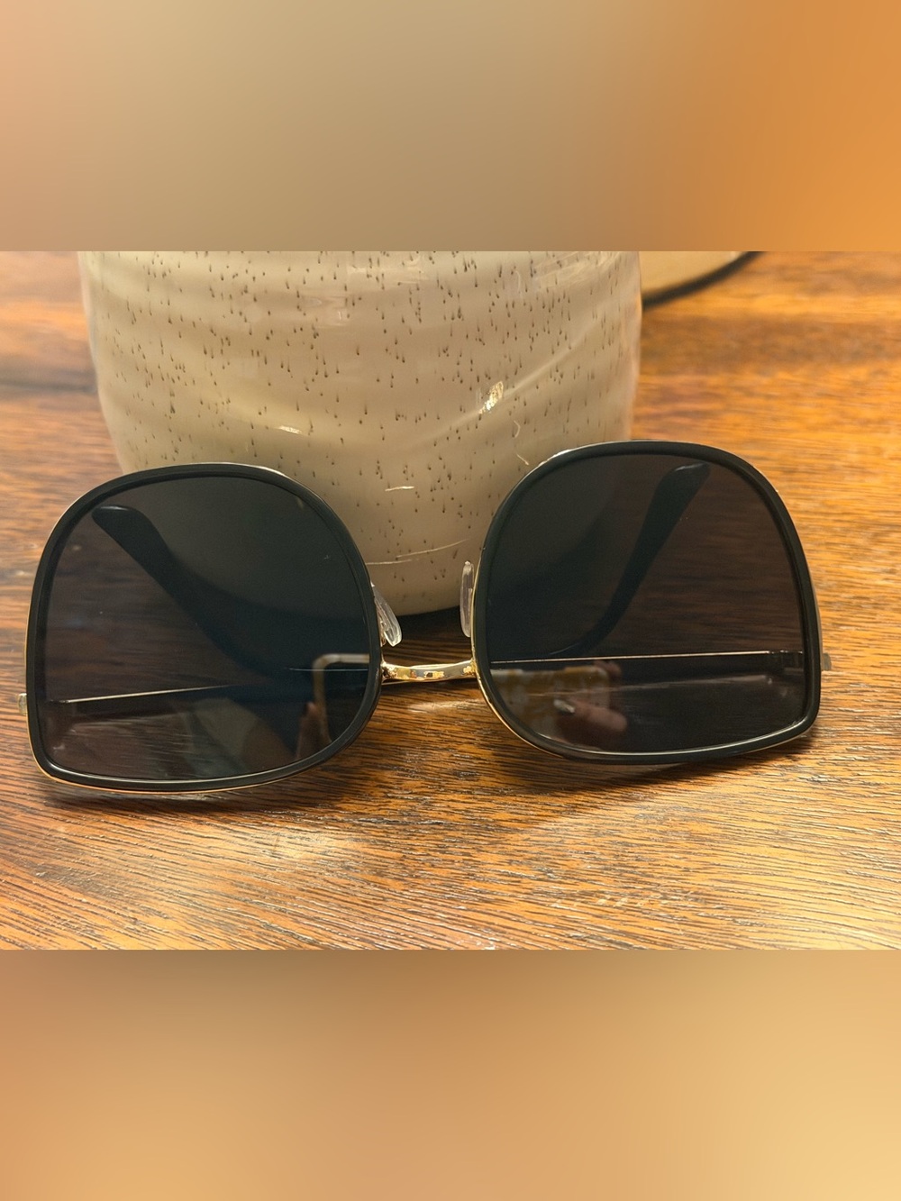 Classic Black Oversized Square Sunglasses - Women's Accessories